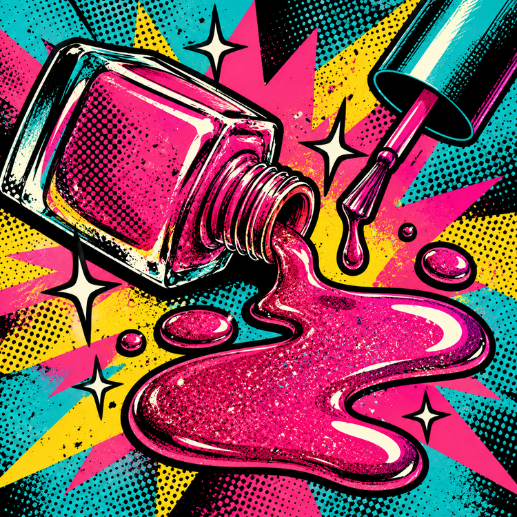 a series of multichrome nail polishes 