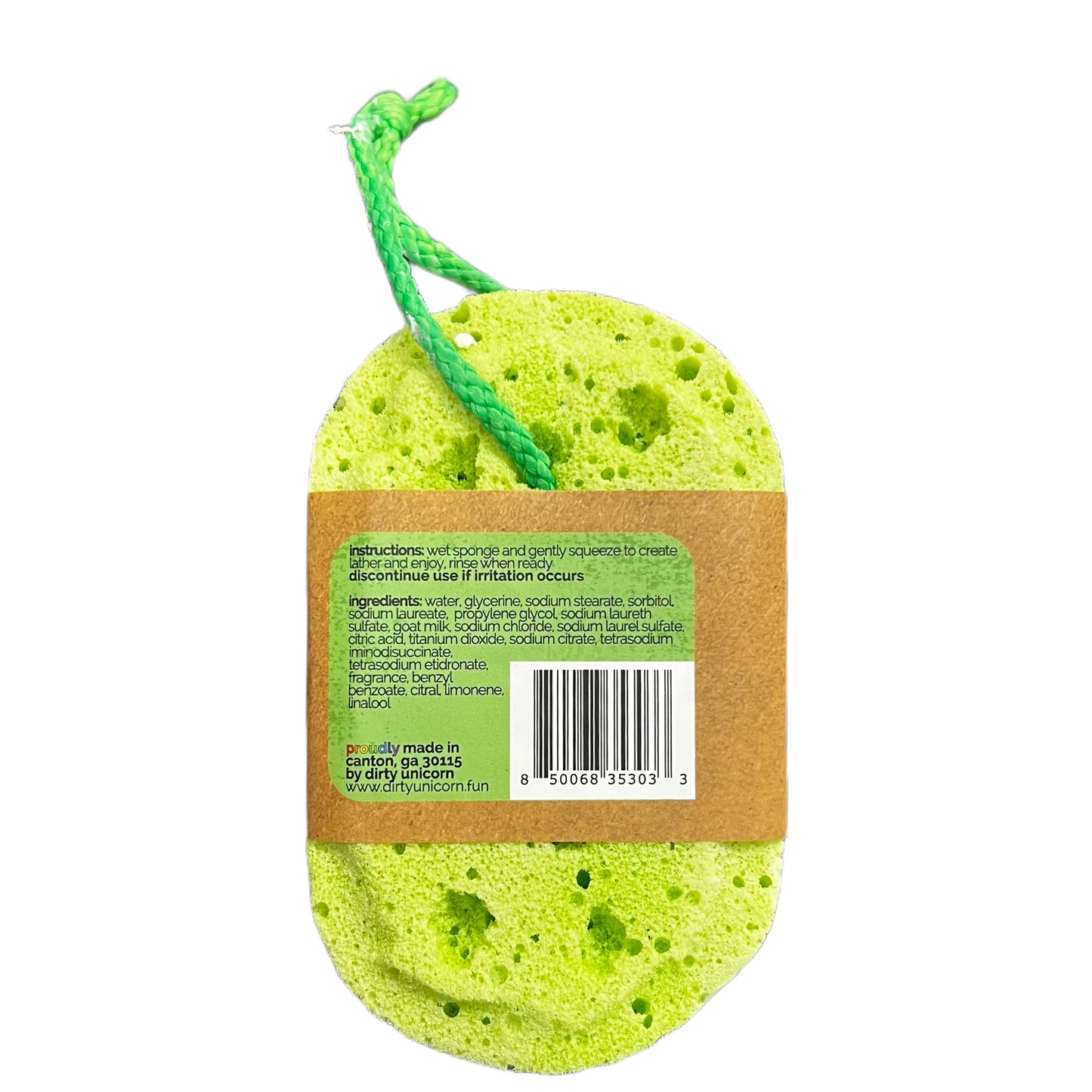 Coconut Lime Soapy Scrubbie