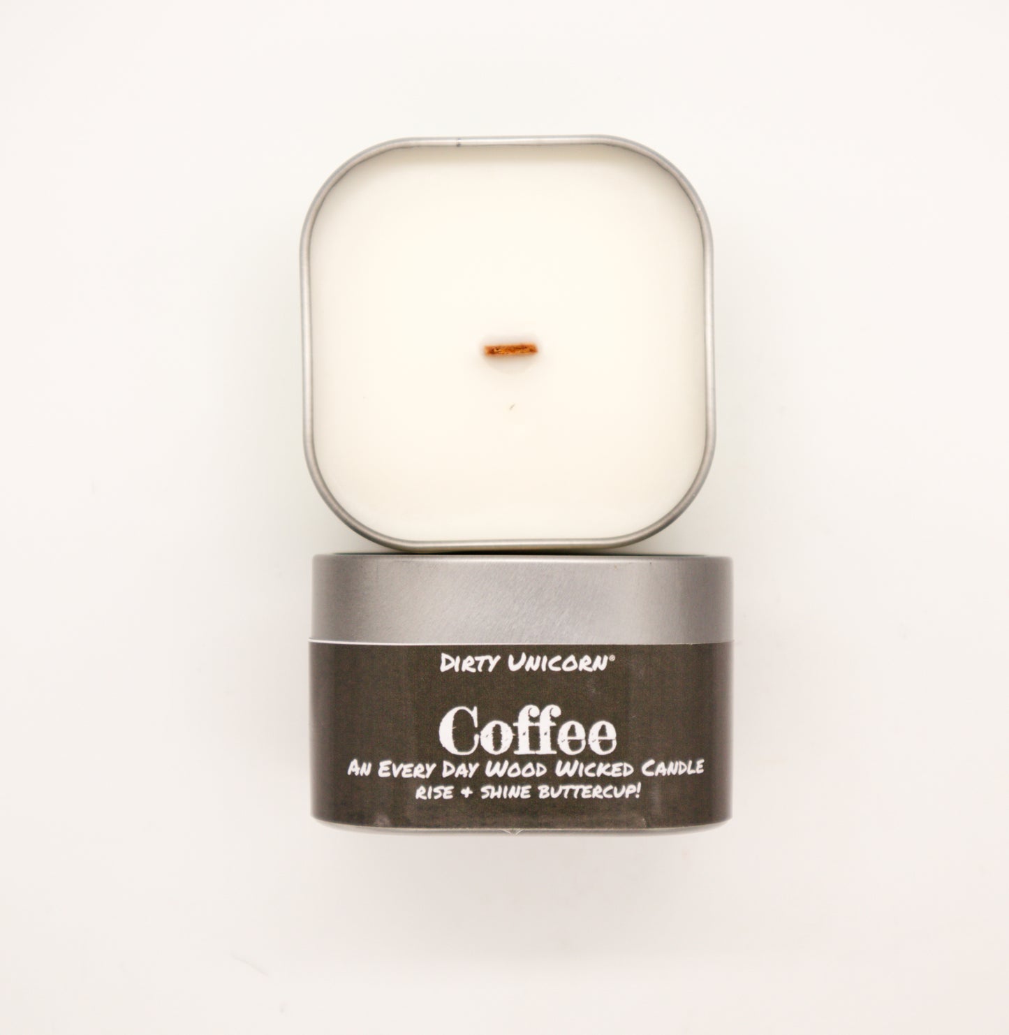 Coffee Square Candle Tin