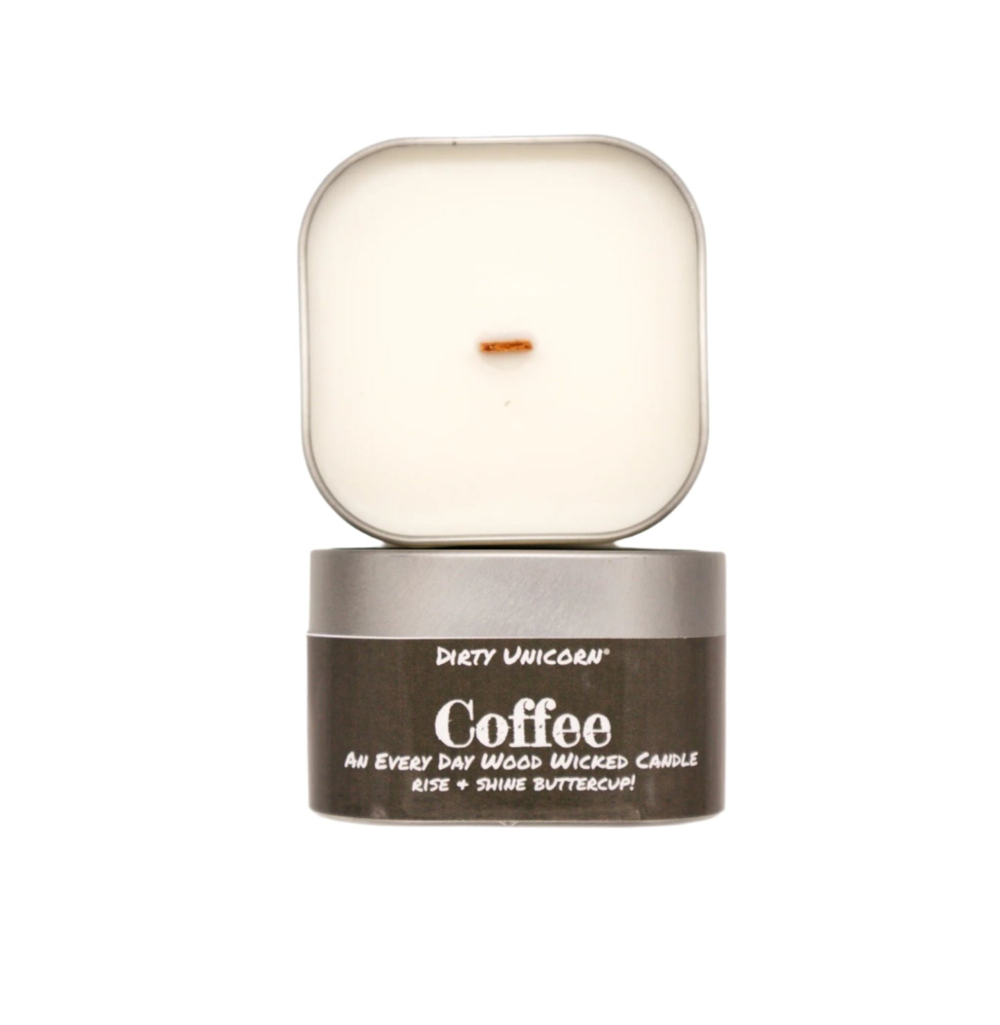 Coffee Square Candle Tin